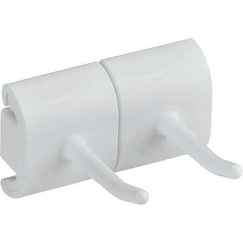 Double Hook Module for Hygienic Wall Bracket Planification Entrepots Molloy