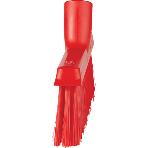 Balai biseaut&eacute; avec pas de vis inclin&eacute;, Crins Moyen, 10", Polyester, Rouge Planification Entrepots Molloy