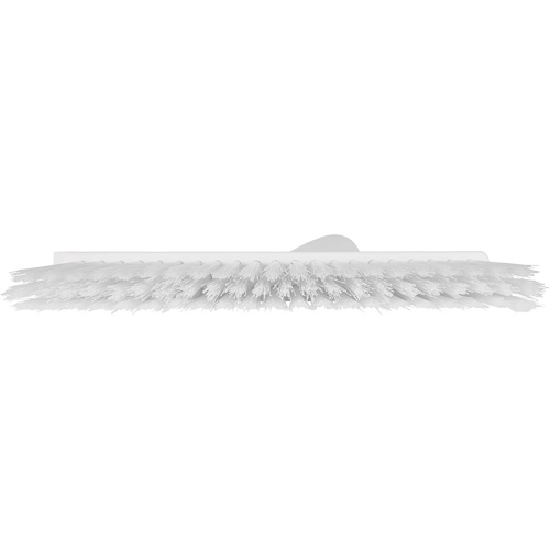 Balai biseaut&eacute; avec pas de vis inclin&eacute;, Crins Moyen, 10", Polyester, Blanc Planification Entrepots Molloy