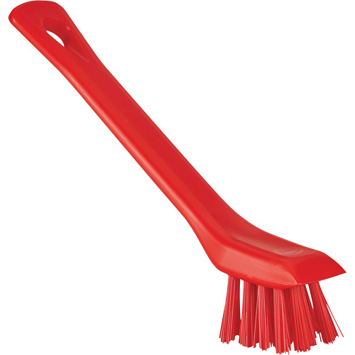 Brush with Scraping Edge, Stiff Bristles, 6" Long, Red Planification Entrepots Molloy