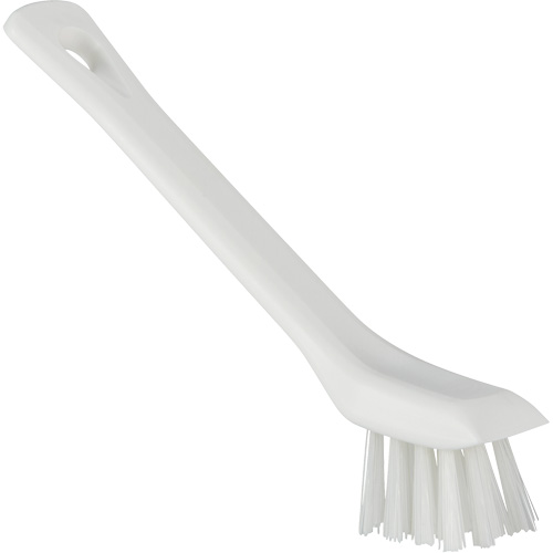 Brush with Scraping Edge, Stiff Bristles, 6" Long, White Planification Entrepots Molloy