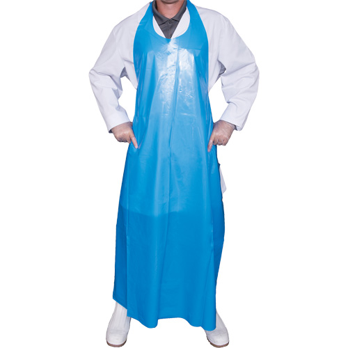Tablier Top Dog de 8 mil, Polyur&eacute;thane, 50" lo x Bleu Planification Entrepots Molloy
