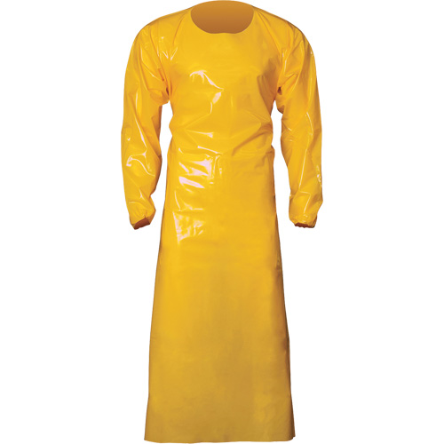 Top Dog 6 Mil. Gown, X-Large, Yellow, Polyurethane Planification Entrepots Molloy