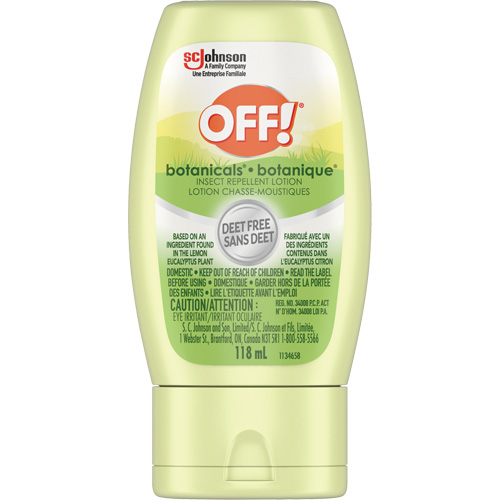 Off!&reg; Botanicals&reg; Insect Repellent, DEET Free, Lotion, 118 g Planification Entrepots Molloy