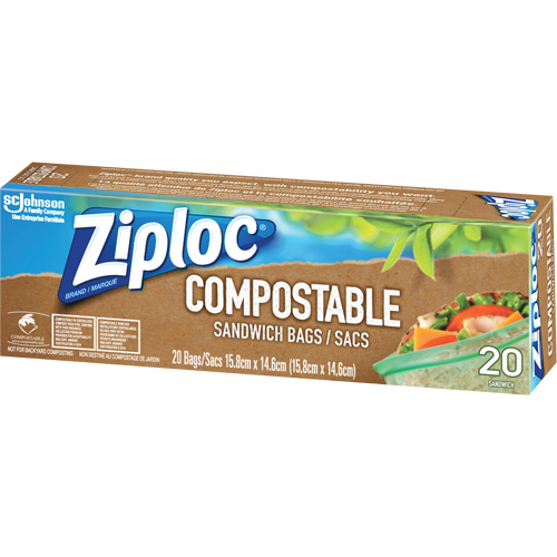 Sacs &agrave; sandwich compostables Ziploc Planification Entrepots Molloy