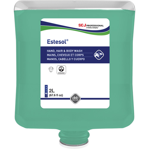 Nettoyant pour les mains, les cheveux et le corps Estesol, 2 L, For&ecirc;t tropicale, Cartouche en plastique Planification Entrepots Molloy