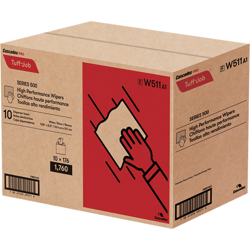 Pro Tuff-Job&reg; High Performance Spunlace Wipers, All-Purpose, 12-1/2" L x 9-1/4" W Planification Entrepots Molloy