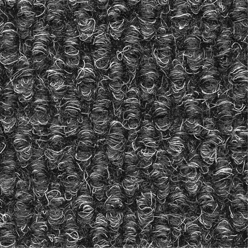 Supreme Knob Entrance Matting, Wiper/Scraper, 13-5/12' x 75-1/2' x 7/16", Charcoal Planification Entrepots Molloy