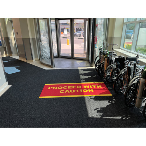 Supreme Knob Entrance Matting, Wiper/Scraper, 13-5/12' x 75-1/2' x 7/16", Charcoal Planification Entrepots Molloy