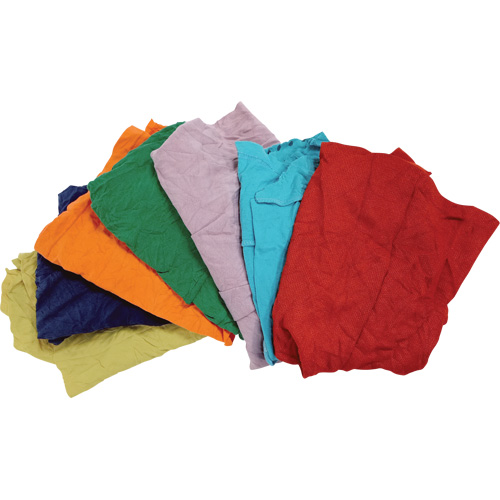 Recycled Material Wiping Rags, Cotton, Mix Colours, 25 lbs. Planification Entrepots Molloy