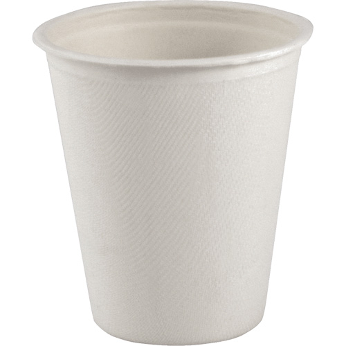 Gobelet compostable &agrave; paroi unique pour boisson chaude, Papier, 8 oz, Blanc Planification Entrepots Molloy