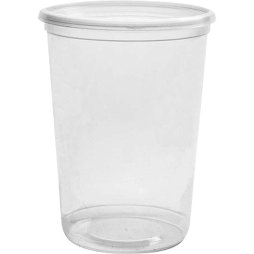 Magik 32 oz. Clear Deli Container without Lid, Plastic, Round Planification Entrepots Molloy