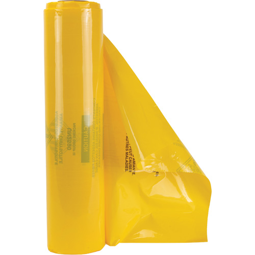 Doublures pour d&eacute;chets dangereux, Amiante, 40" lo x 35" la, 3 mils Planification Entrepots Molloy