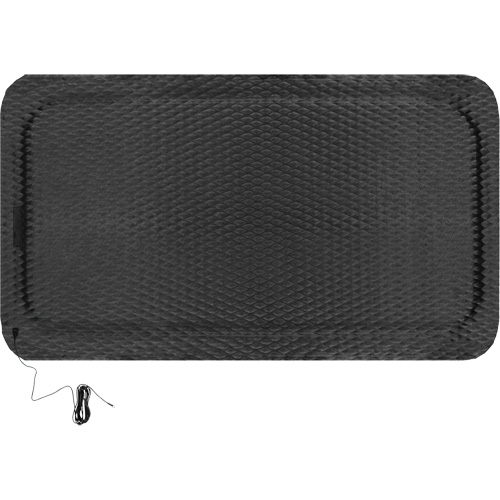 Tapis conductible Hog Heaven, 3' la x 5' lo, 5/8" &eacute;paisseur, Noir, Nitrile Planification Entrepots Molloy