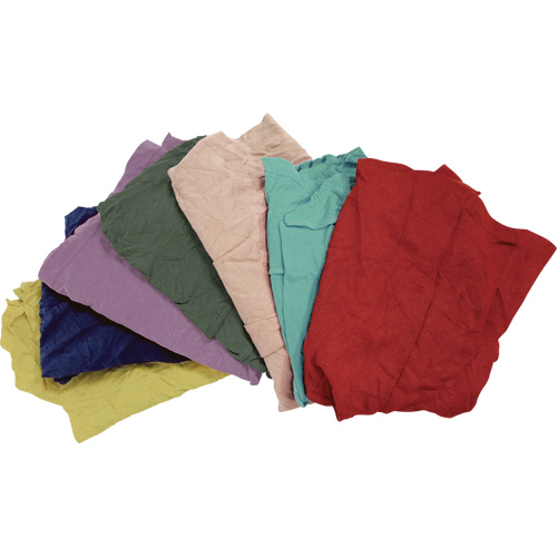Chiffons fabriqu&eacute;s &agrave; partir de mat&eacute;riaux recycl&eacute;s, Molleton, M&eacute;lange de couleurs, 25 lb Planification Entrepots Molloy