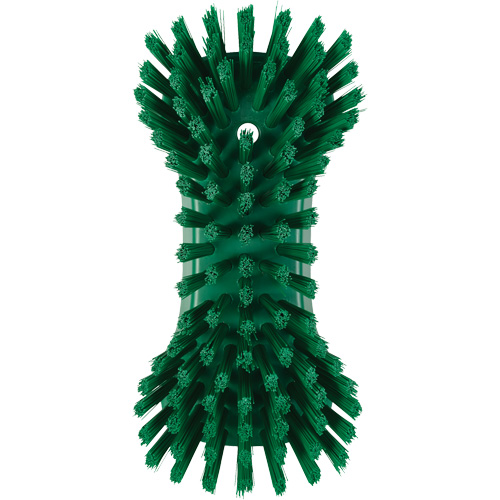 Hand Brush, Extra Stiff Bristles, 9-1/10" Long, Green Planification Entrepots Molloy