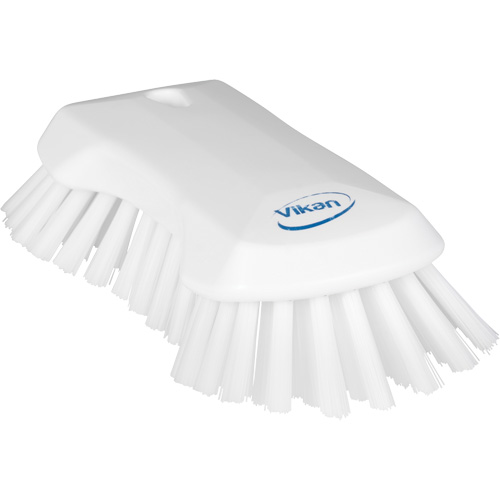 Hand Brush, Extra Stiff Bristles, 9-1/10" Long, White Planification Entrepots Molloy