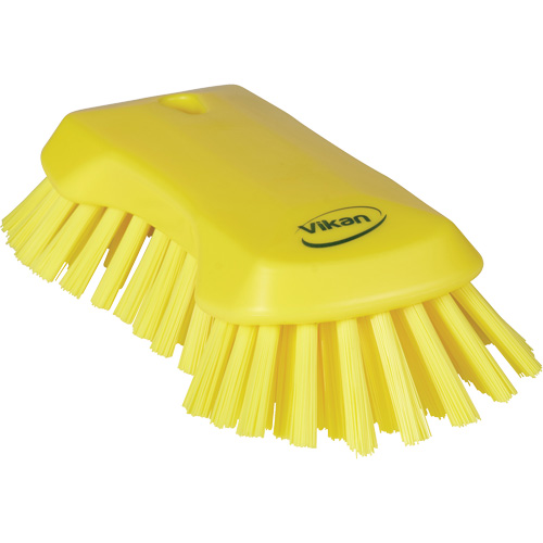 Brosse &agrave; main, Soies Tr&egrave;s ferme, Longueur de 9-1/10", Jaune Planification Entrepots Molloy
