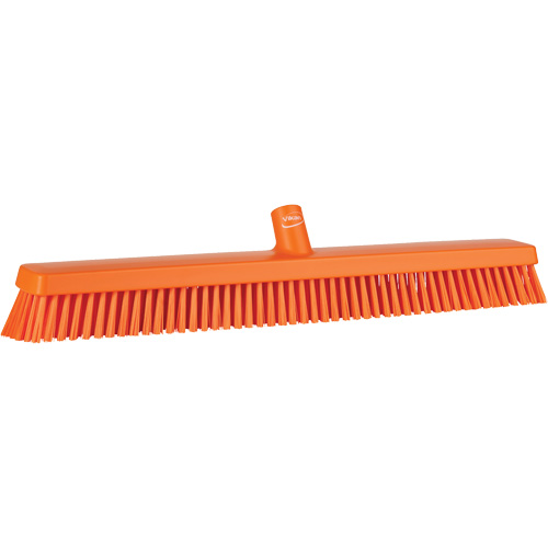 Balai-brosse robuste, Crins Fin/Ferme, 24", Orange Planification Entrepots Molloy