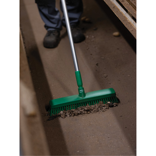 T&ecirc;te de balai-brosse, Crins Fin/Ferme, 16-1/2", Polyester/Polypropyl&egrave;ne, Vert Planification Entrepots Molloy
