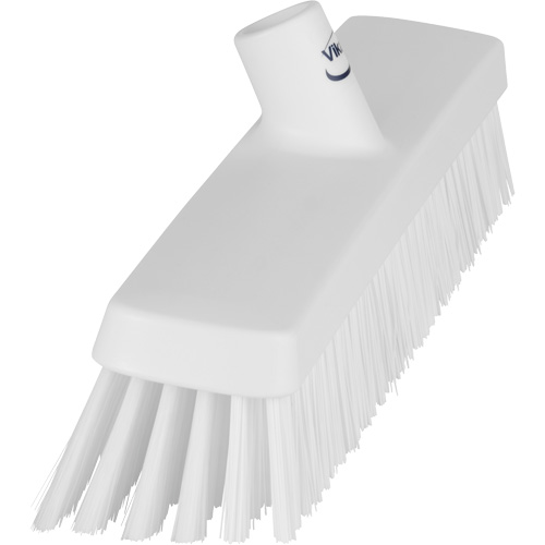 Push Broom Head, Fine/Stiff Bristles, 16-1/2", Polyester/Polypropylene, White Planification Entrepots Molloy