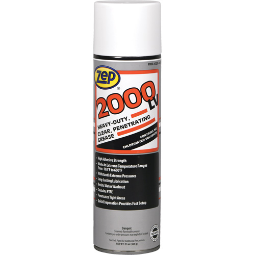 2000 LV Lubricant, Aerosol Can Planification Entrepots Molloy