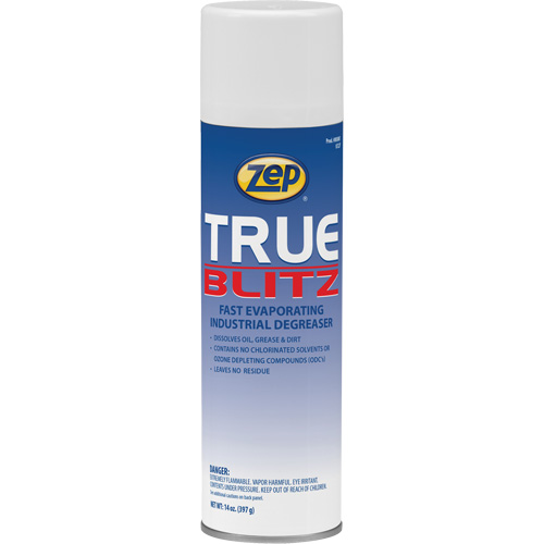 True Blitz Fast-Evaporating Industrial Degreaser, 14 oz., Aerosol Can Planification Entrepots Molloy