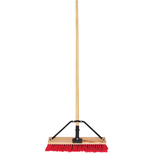 Balai-brosse &agrave; manche renforc&eacute;, 18", Moyen, Soies PVC Planification Entrepots Molloy