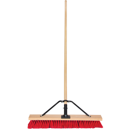 Balai-brosse &agrave; manche renforc&eacute;, 24", Moyen, Soies PVC Planification Entrepots Molloy