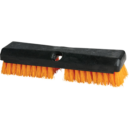 Brosse de nettoyage, 10" l, Soies Polypropyl&egrave;ne, Noir/Rouge Planification Entrepots Molloy