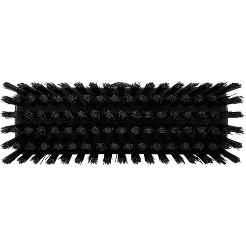 Compact Wall/Deck Broom, Stiff Bristles, 8-9/10", Polyester/Polypropylene, Black Planification Entrepots Molloy