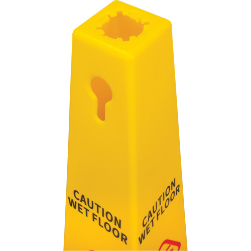 Wet Floor Safety Cone, Bilingual with Pictogram Planification Entrepots Molloy