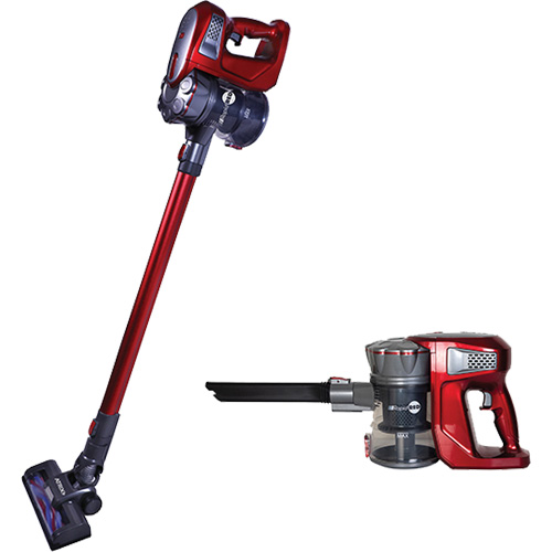Rapid Red Cordless Stick Vacuum, Dry, 0.5 US Gal. (1.89 Litres) Planification Entrepots Molloy