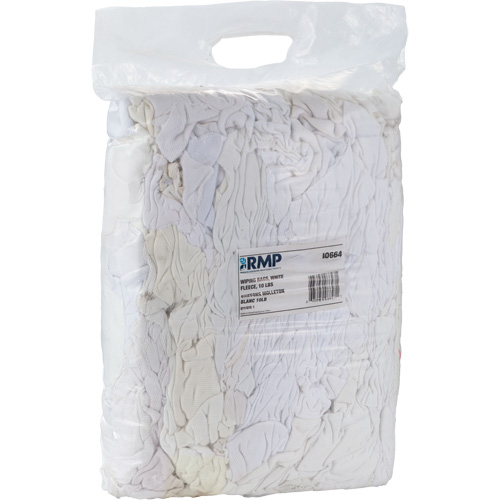 Chiffons, Molleton, Blanc, 10 lb Planification Entrepots Molloy