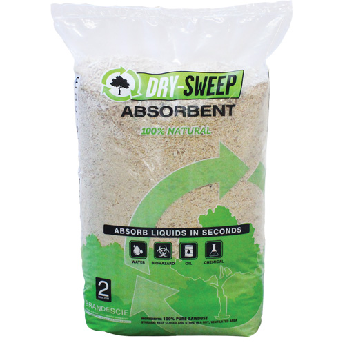 Absorbant naturel biod&eacute;gradable Dry Sweep, Sac, 22 lb (10 kg) Planification Entrepots Molloy