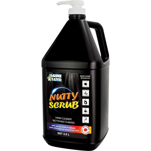 Nettoyant &agrave; mains avec exfoliant en coquille de noyer Nutty Scrub, Pierre ponce, 3,5 L, Bouteille, Sans parfum Planification Entrepots Molloy
