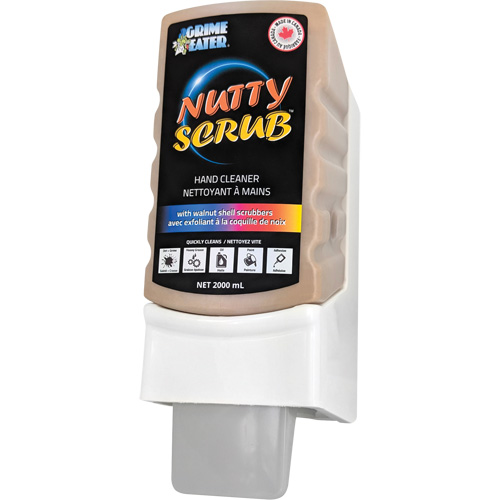 Nettoyant &agrave; mains avec exfoliant en coquille de noyer Nutty Scrub, Pierre ponce, 2000 ml, Cartouche en plastique, Sans parfum Planification Entrepots Molloy