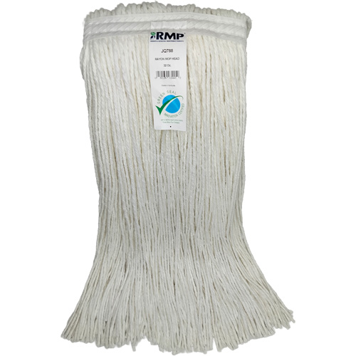 T&ecirc;te de vadrouille &eacute;troite &agrave; 4 plis, Rayonne, 32 oz, Style Coup&eacute; Planification Entrepots Molloy