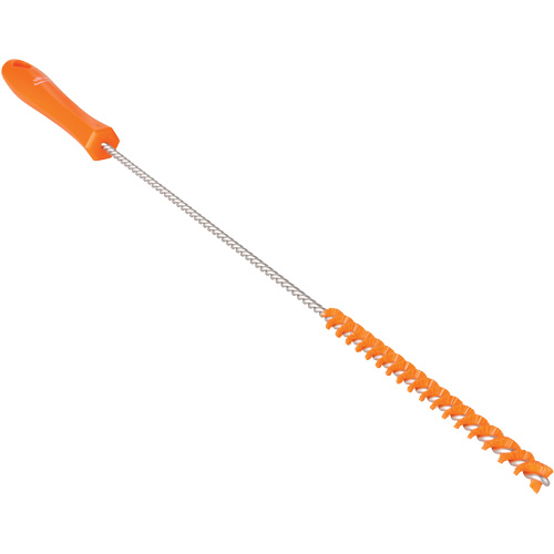 Tube Brush, Stiff Bristles, 19-7/10" Long, Orange Planification Entrepots Molloy