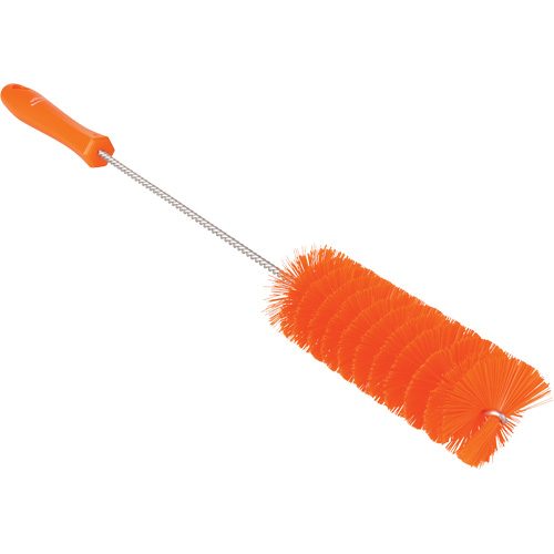 Tube Brush, Medium Bristles, 19-7/10" Long, Orange Planification Entrepots Molloy