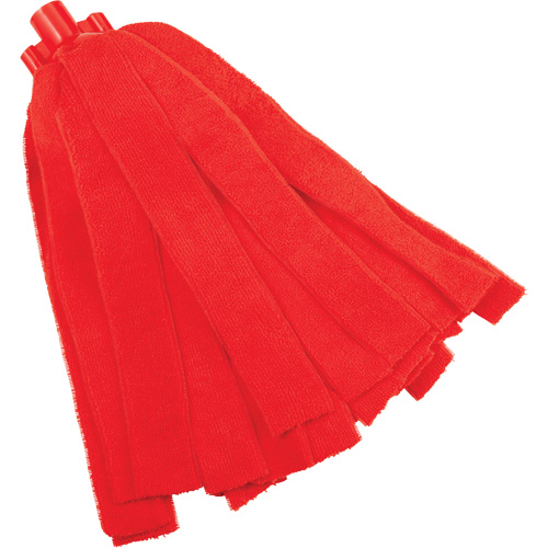 Socket Mop, Red, Microfibre, Cut Style Planification Entrepots Molloy