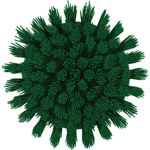 Brosse ronde HyDrive pour perceuse, Soies Tr&egrave;s ferme, Longueur de 3-1/10", Vert Planification Entrepots Molloy