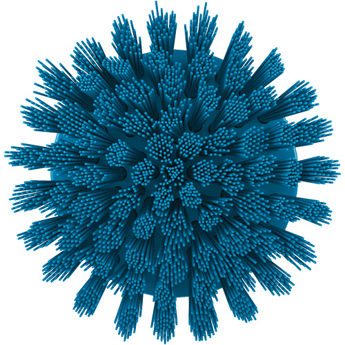 Brosse ronde HyDrive pour perceuse, Soies Tr&egrave;s ferme, Longueur de 3-1/10", Bleu Planification Entrepots Molloy