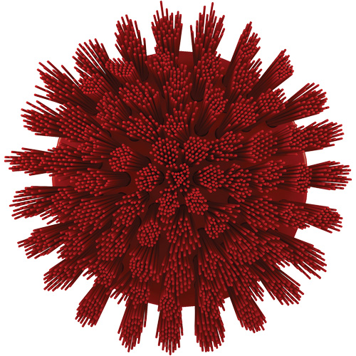 Brosse ronde HyDrive pour perceuse, Soies Tr&egrave;s ferme, Longueur de 3-1/10", Rouge Planification Entrepots Molloy