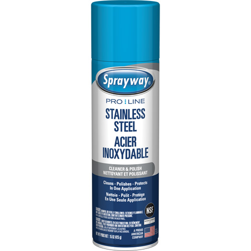 Pro Line Stainless Steel Cleaner & Polish, 15 oz., Aerosol Can Planification Entrepots Molloy