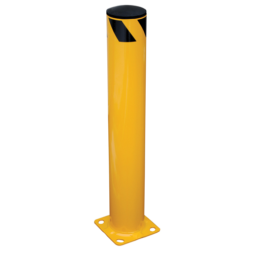 Butoir de s&eacute;curit&eacute;, Acier, 36" h x 5,5" la, Jaune Planification Entrepots Molloy