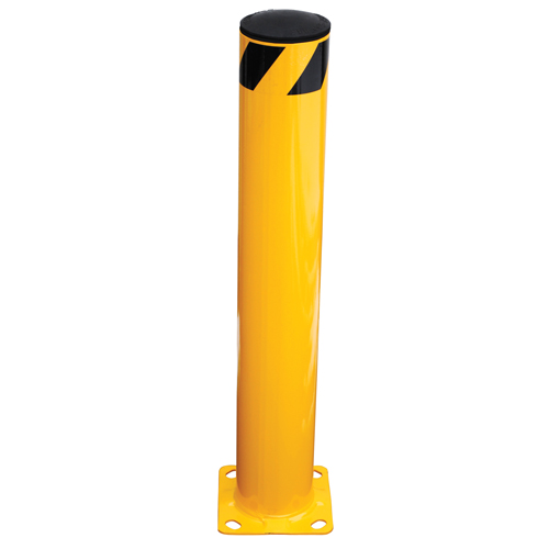 Butoir de s&eacute;curit&eacute;, Acier, 36" h x 5,5" la, Jaune Planification Entrepots Molloy