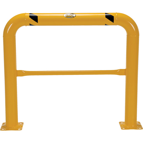 Garde-corps &agrave; profil &eacute;lev&eacute; pour machines, 4' la x 3,5' h, Jaune Planification Entrepots Molloy