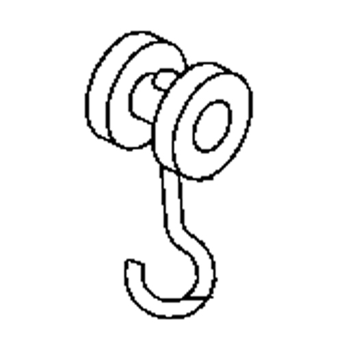 Rouleau simple en acier pour rail de roulement de murs-rideaux Planification Entrepots Molloy