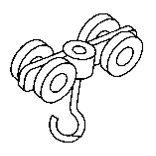 Rouleau double en acier pour rail de roulement de murs-rideaux Planification Entrepots Molloy